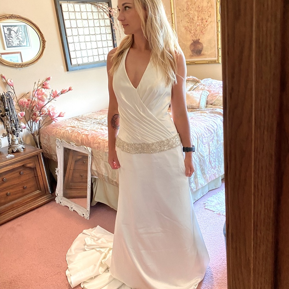 NWT Satin Wedding Gown.